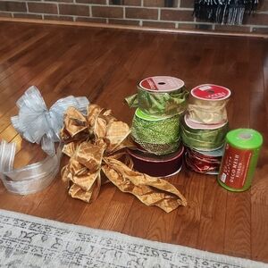 Assorted Ribbon Set for Home Party Decorations Christmas Holiday